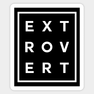 Extrovert Boxed (White) Sticker